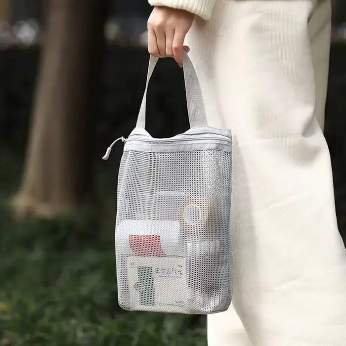 Trousse de toilette portable 23x26cm avec poignée pratique