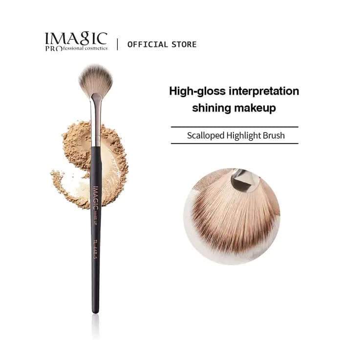 IMAGIC 1Pc mettant en évidence Blush brosse noir unique maquillage du visage doux professionnel de haute qualité multifonction outil de beauté cosmétique