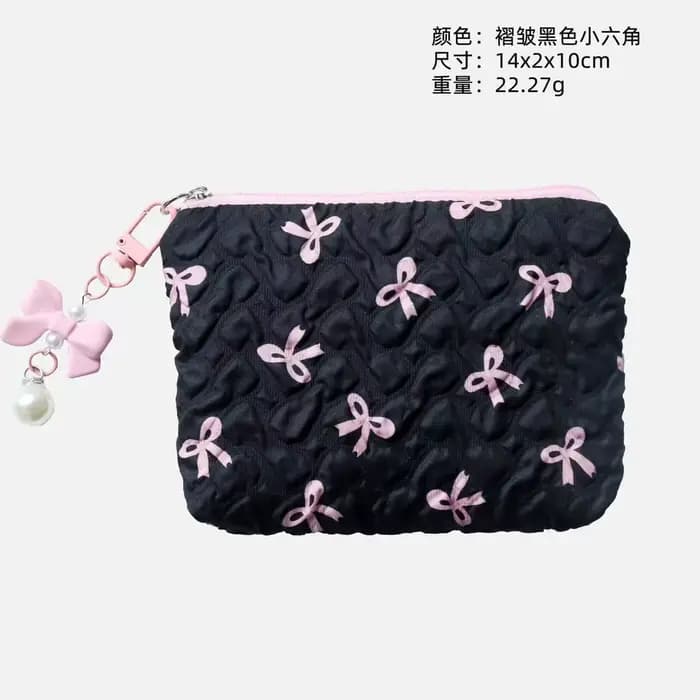 Pochette à maquillage en coton pour femmes