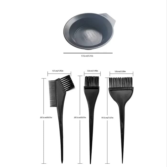 Kit de teinture capillaire : pinceaux et bol