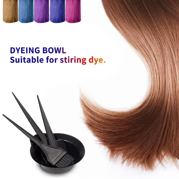 Kit de teinture capillaire : pinceaux et bol