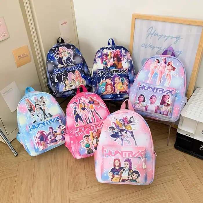 Sac à dos rose léger de 10 pouces K D H Rumi Mira Zoey HUNTR/X Saja pour garçons et filles, sac d'école pour la maternelle