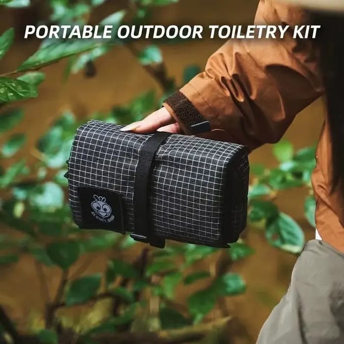 Trousse de Toilette de Voyage Portable, Sac de Rangement Étanche Suspendable pour la Randonnée et les Courts Voyages, Soins de la Peau