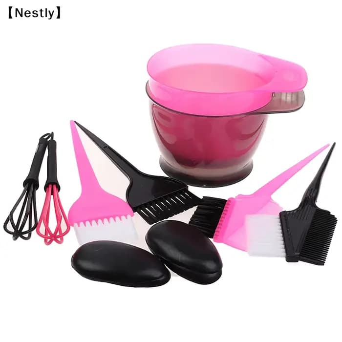 Ensemble de 5 brosses et bols pour coloration des cheveux