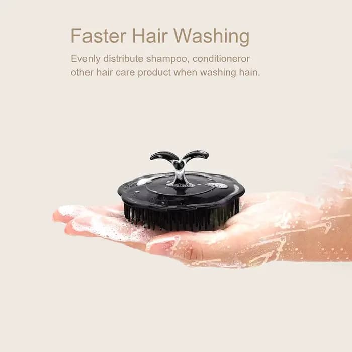 Brosse de massage du cuir chevelu pour le lavage et le soin des cheveux