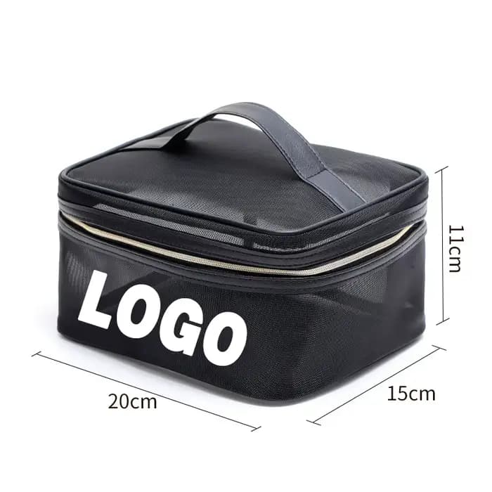 Sac d'école de maquillage portable avec logo personnalisé