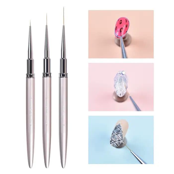Brosse à ongles peinture ligne de dénudage UV Gel polissage conseils de conception