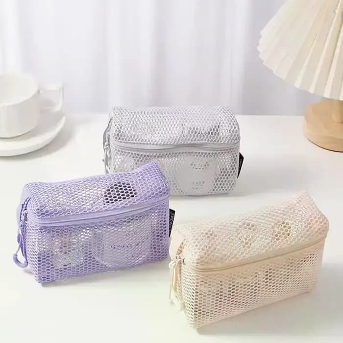Trousse de toilette de voyage en maille - Organisateur