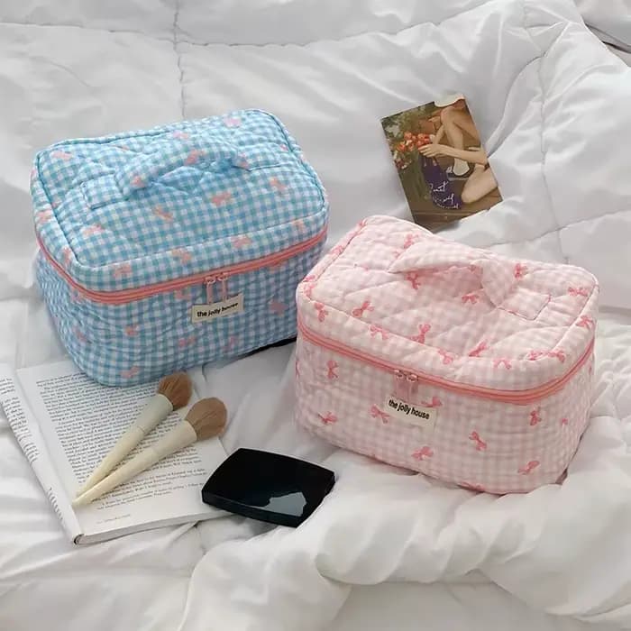 Sac à cosmétiques matelassé pour femmes