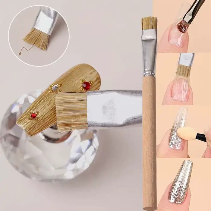 Pinceau à texture brossée pour nail art