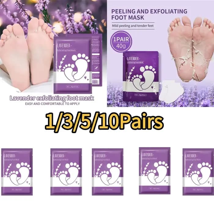 Masque exfoliant pour les pieds à la lavande