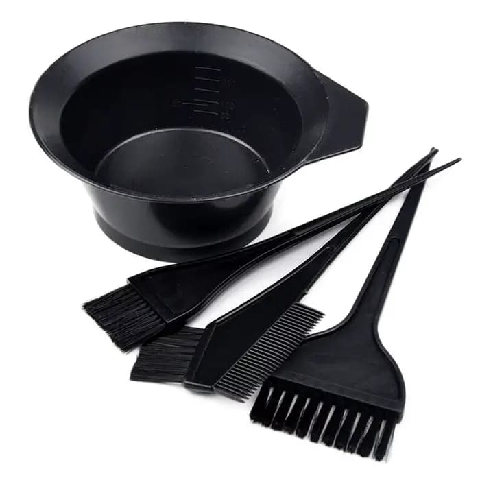 Kit de teinture capillaire : pinceaux et bol