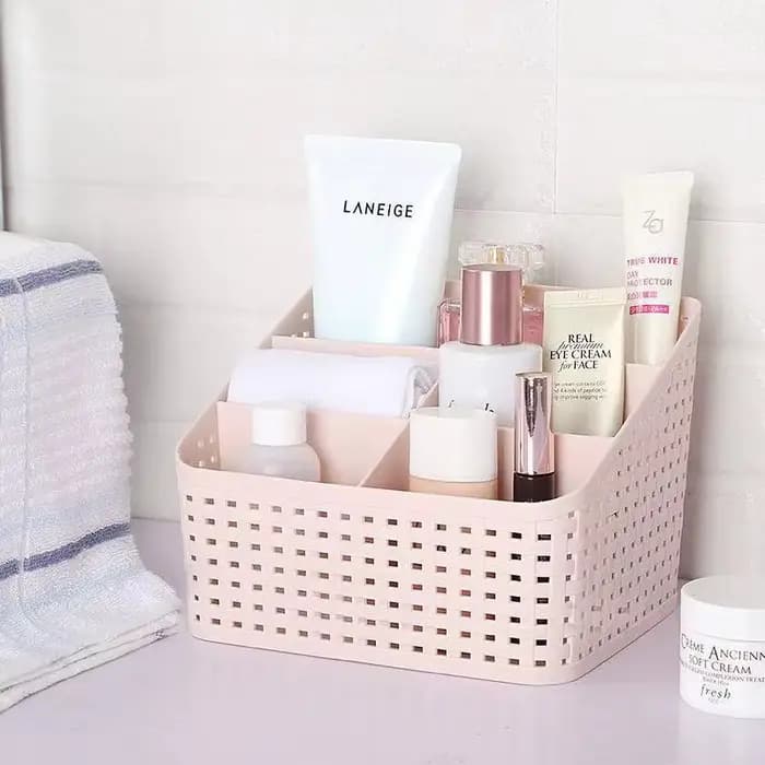 Boîte de rangement de maquillage pour bureau de cosmétiques