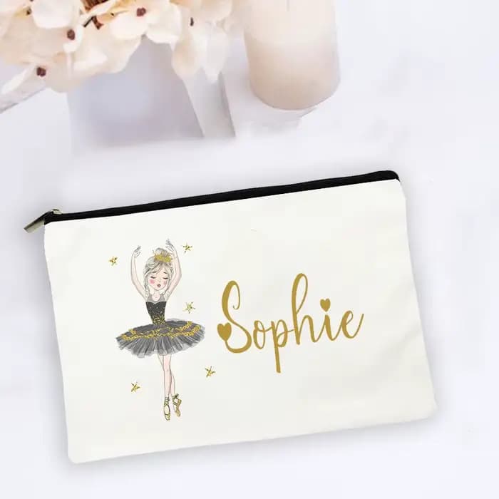 Trousse de Maquillage Personnalisée avec Nom pour Fille