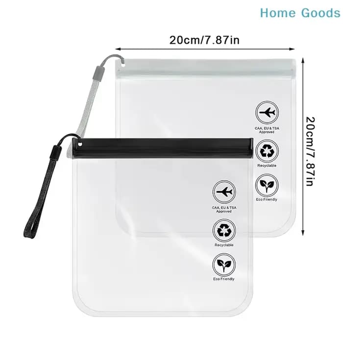 Sac de toilette transparent pour voyage