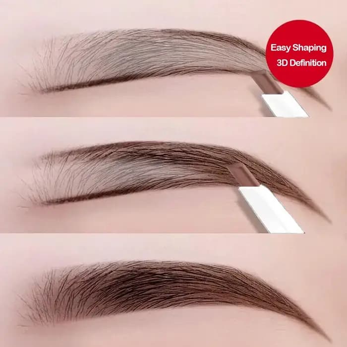 Crayon à sourcils double extrémité à tête fine – imperméable
