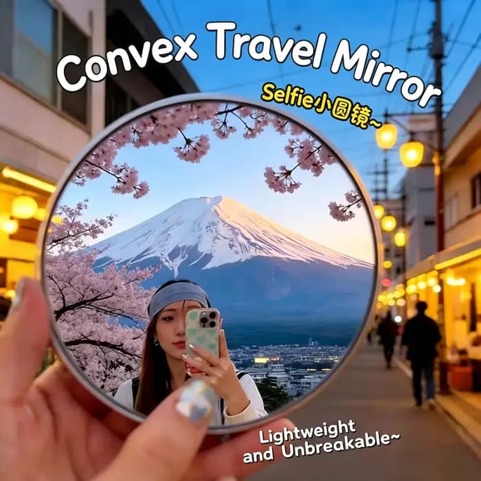 Ensemble de mini-miroirs ronds portables pour voyage