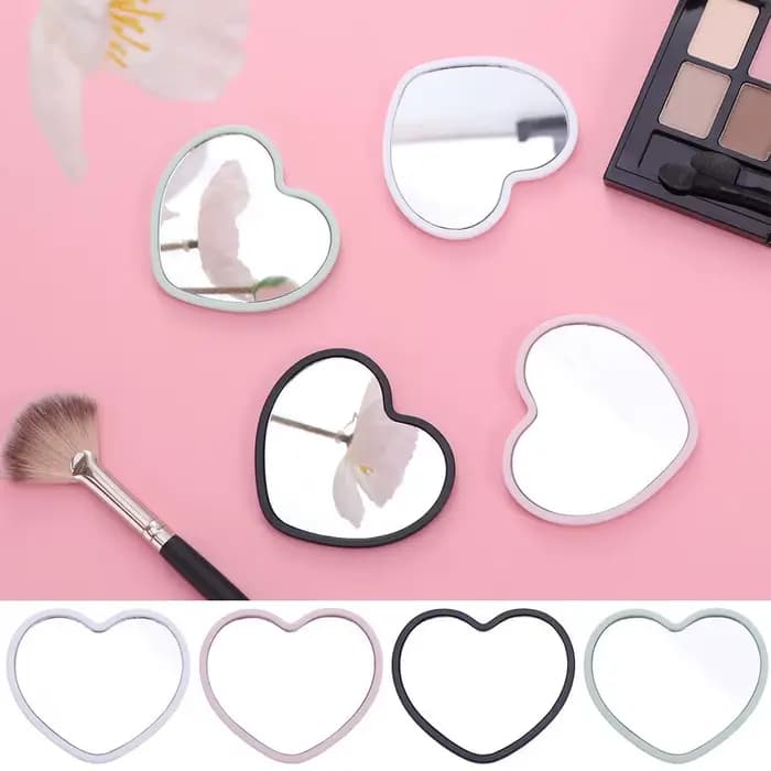 Miroir moderne simple face en forme de cœur