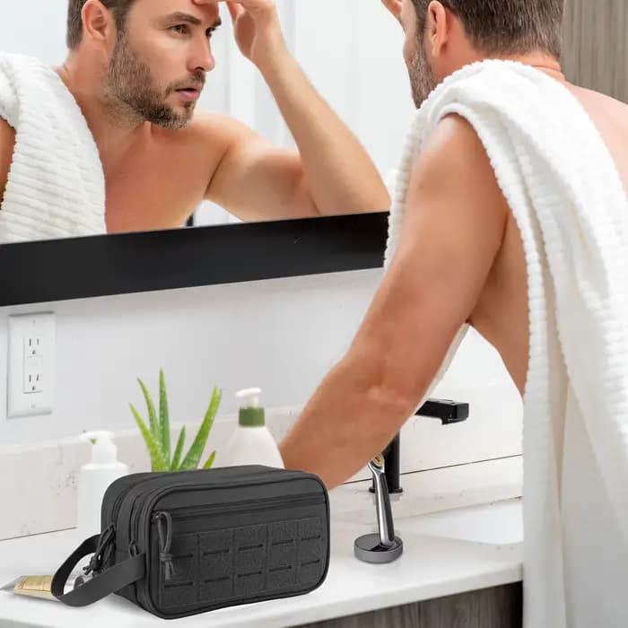 Trousse de toilette tactique pour hommes
