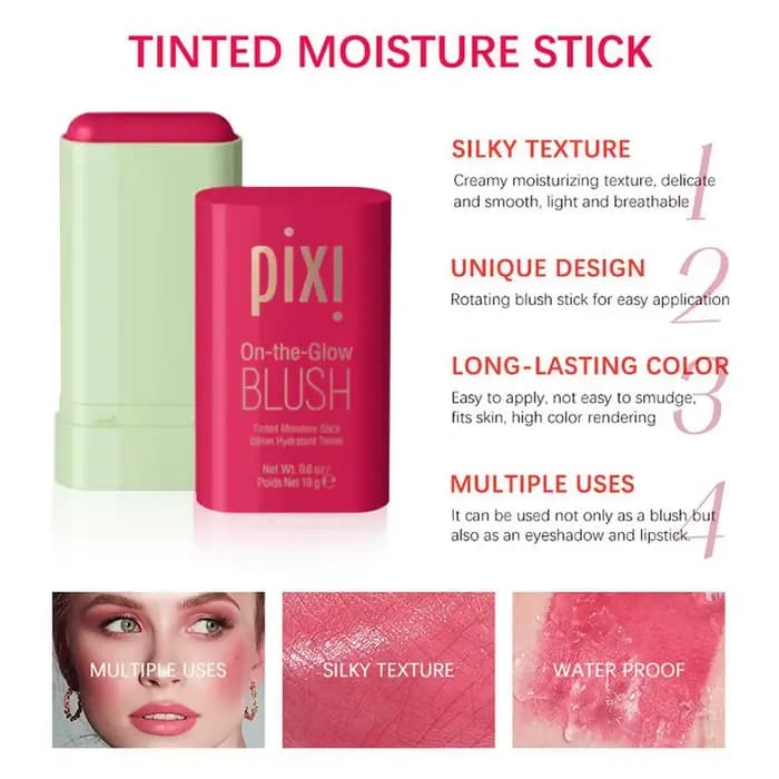 Stick de blush crème nude naturel pour les joues et les lèvres