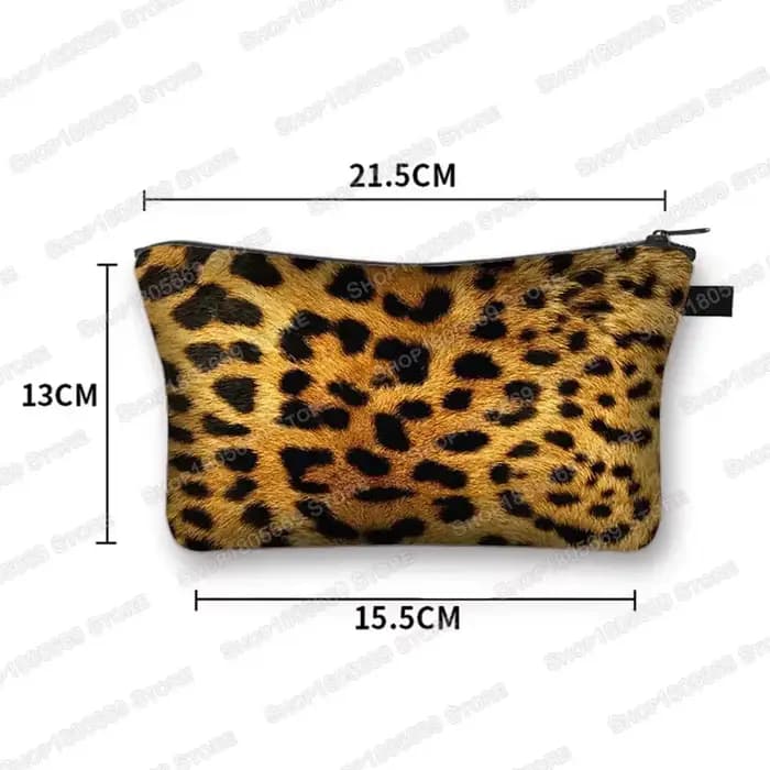 Trousse cosmétique à motif rayé pour femme