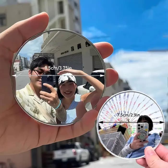 Ensemble de mini-miroirs ronds portables pour voyage