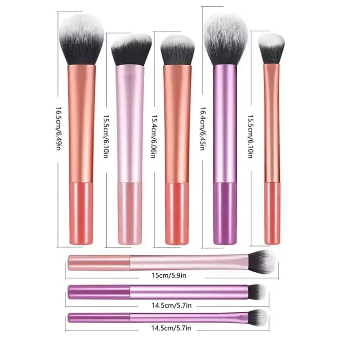 Kit de pinceaux de maquillage doux