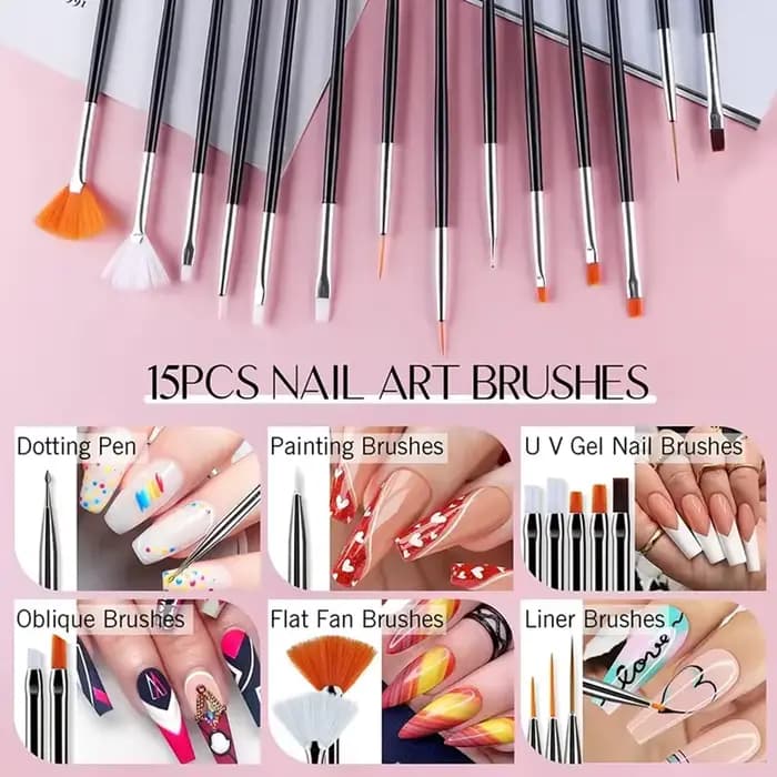 Kit de pinceaux pour nail art