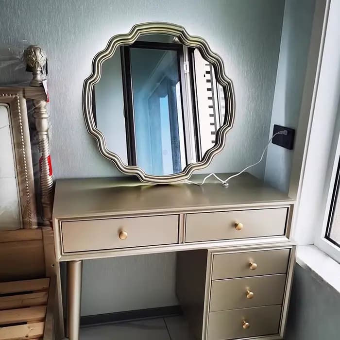 Miroir d'accent irrégulier de luxe de Style chinois