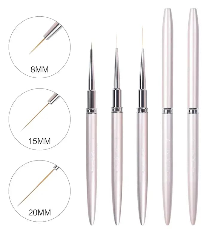 Brosse à ongles peinture ligne de dénudage UV Gel polissage conseils de conception