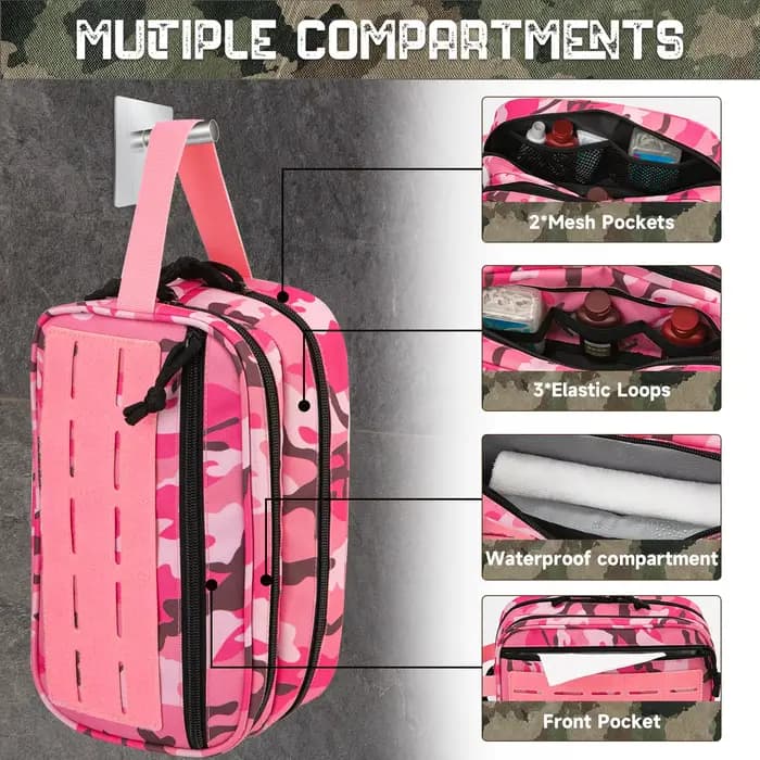 Trousse de toilette tactique pour femme