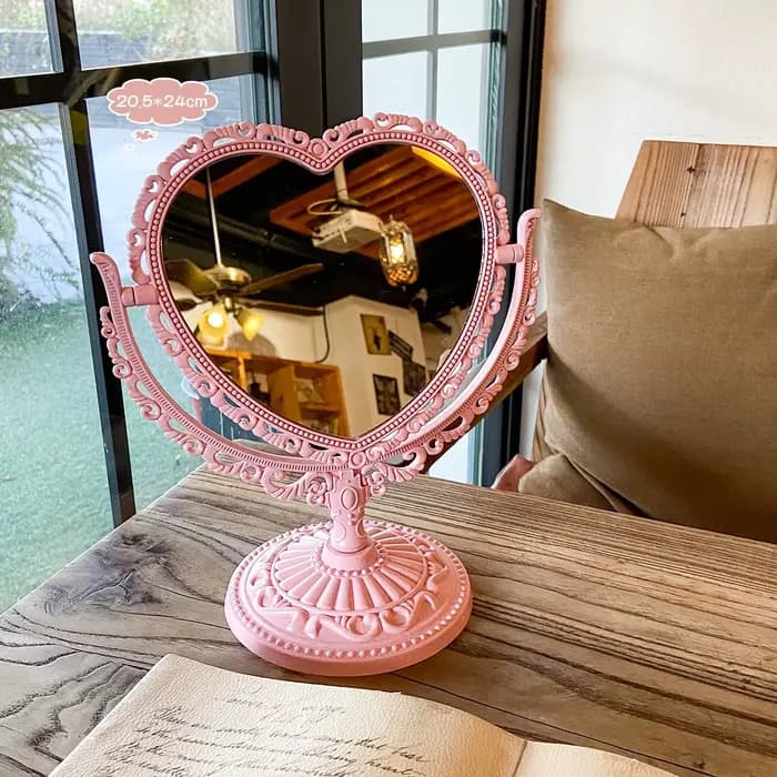 Miroir de maquillage de bureau de style européen vintage