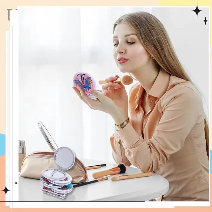 Kit de miroir de poche pliable portable pour adultes