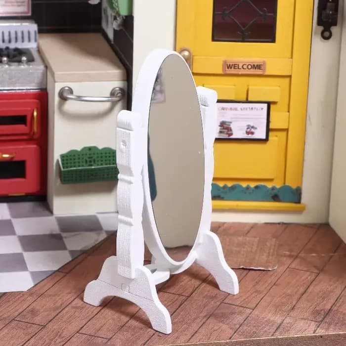 Mini miroir de Simulation pour maison de poupée 1:12