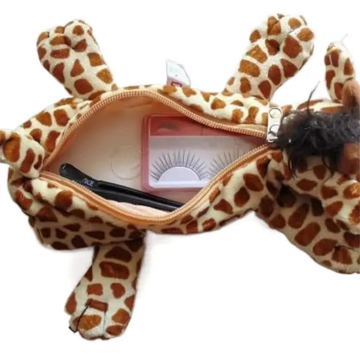 Trousse à crayons Kawaii Animal de la forêt en peluche mignonne