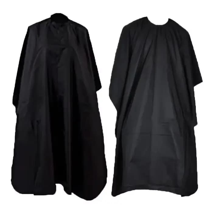 Cape de coiffure noire professionnelle pour Salon de coiffure