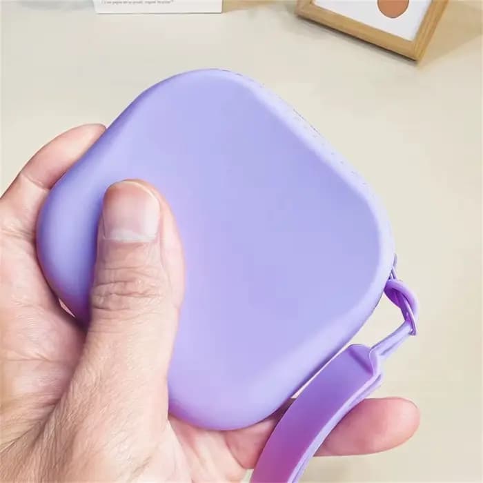 Nouveau sac cosmétique en Silicone avec dragonne