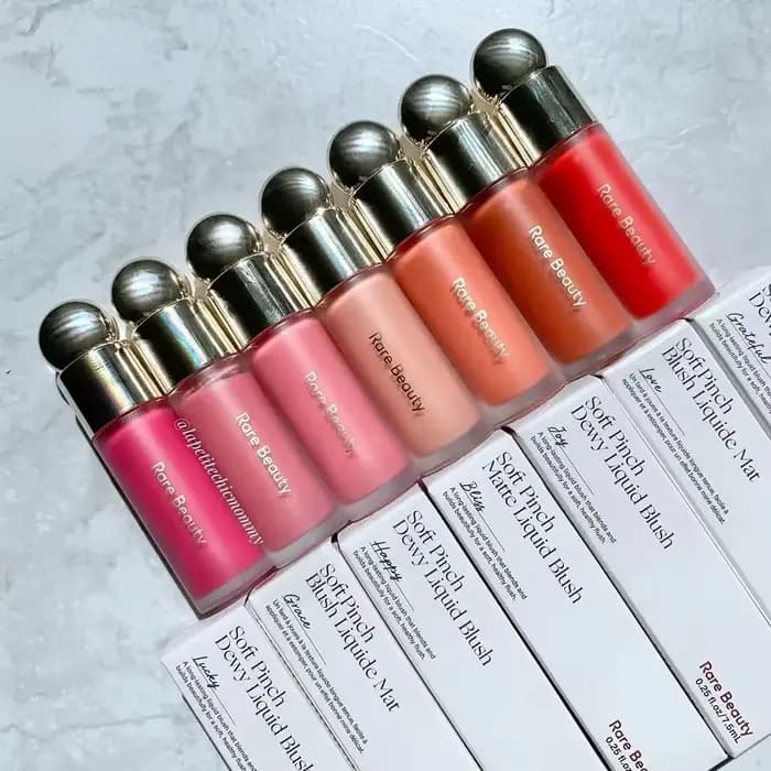 Rare beauté doux pincement liquide Blush soyeux et glisse sur douceur longue durée maquillage dodu espoir amour virtue heureuse merveille vautelle