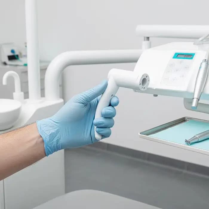 Accessoire pour fauteuil dentaire : Support de pièce à main résistant aux hautes températures avec plateau filtrant l'eau pour traitement dentaire