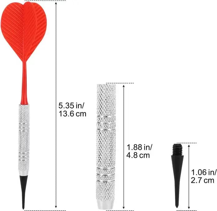 Fléchettes électroniques en plastique, 12 pièces, 14g, pour planches électroniques, jeu de fléchettes à pointe en plastique, fixation 36 pièces de remplacement de tête de fléchette