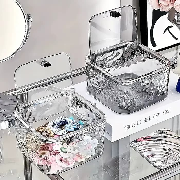 Boîte de rangement d'accessoires pour cheveux