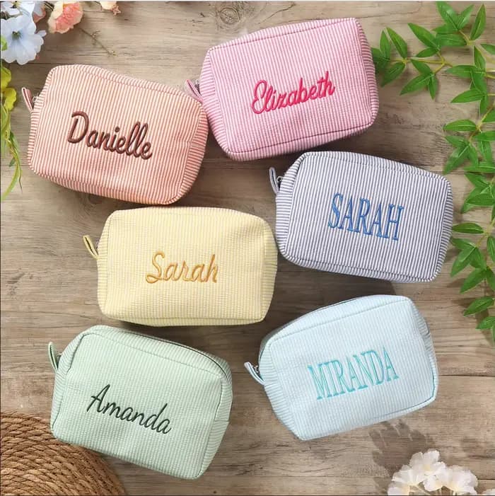 Trousse de maquillage avec nom personnalisé