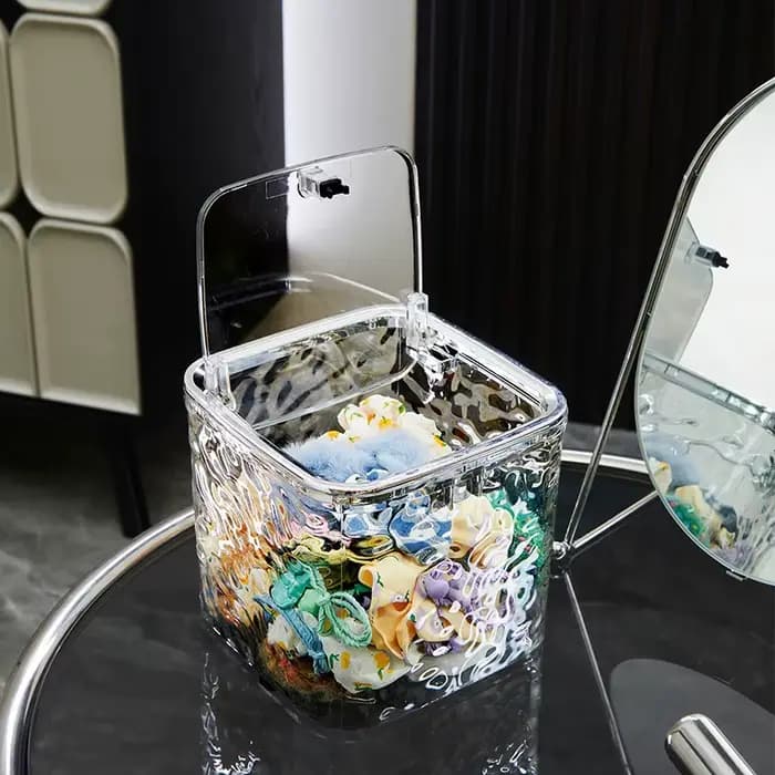 Boîte de rangement pour accessoires de cheveux