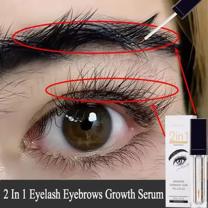 Croissance des sourcils et des cils 2 en 1