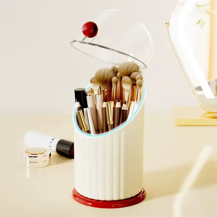 Boîte de rangement pour pinceaux de maquillage