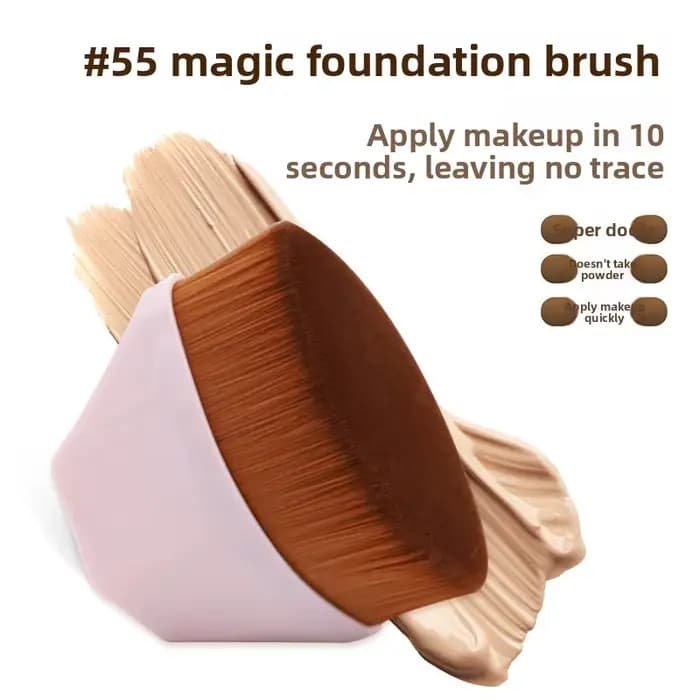 55 # Pinceau de maquillage magique super doux pour fond de teint