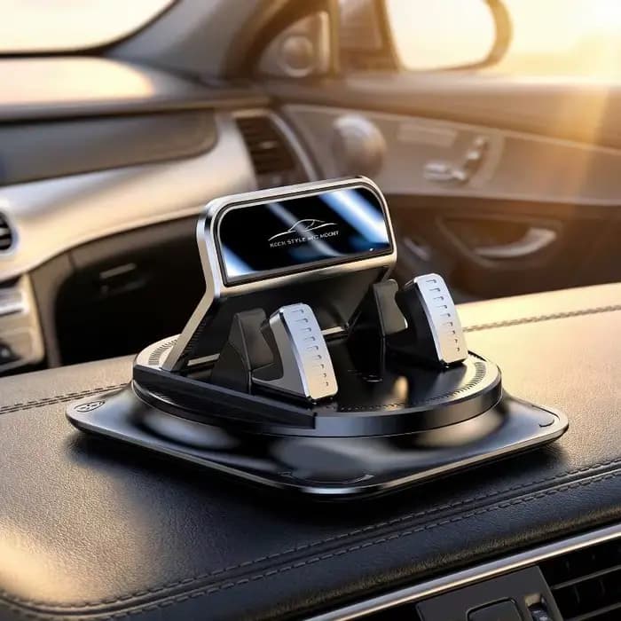 [CR] Fixateur de téléphone portable pour tableau de bord de voiture, support de téléphone portable universel stable à rotation 360°, accessoires pour voiture