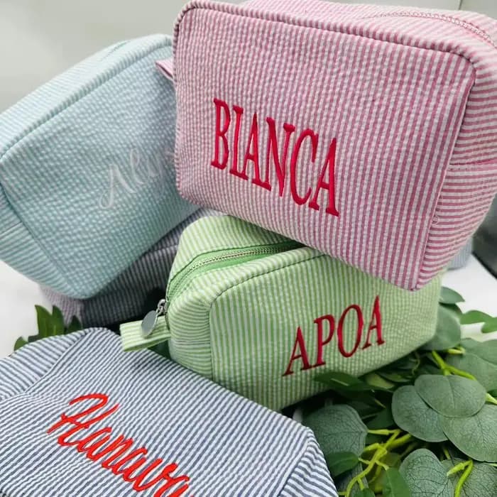 Sac de toilette personnalisé avec monogramme