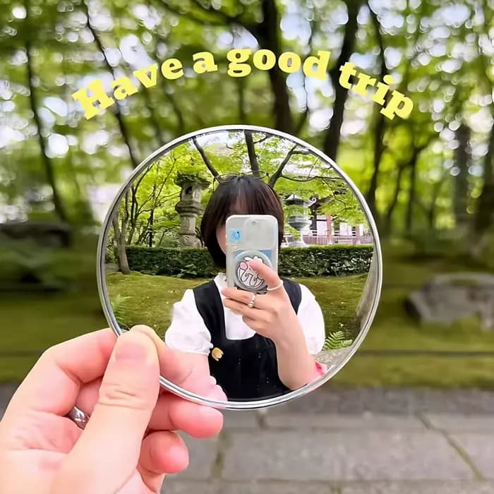 Miroir Convexe Rond pour Selfie de Voyage