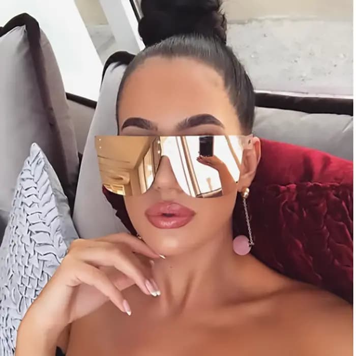 Lunettes de soleil miroir argentées pour hommes, lunettes de soleil vintage, nuances carrées respirantes, grandes lunettes Glam, validation ens, créateur de marque de luxe, UV400